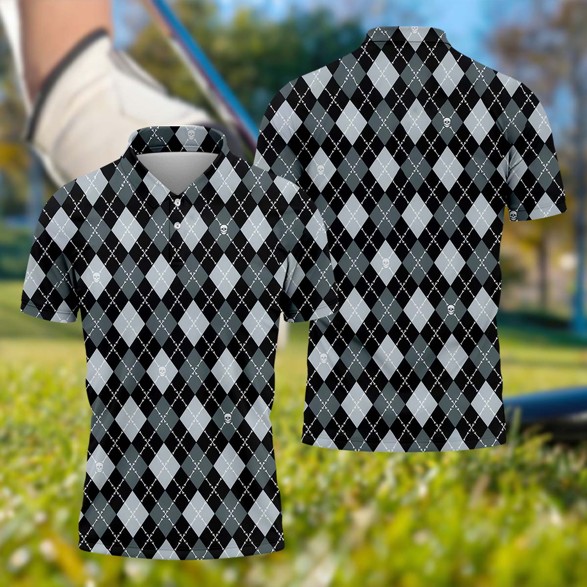 Argyle Golf Polo Shirt, Golf Gifts For Men, Golf Gift Ideas