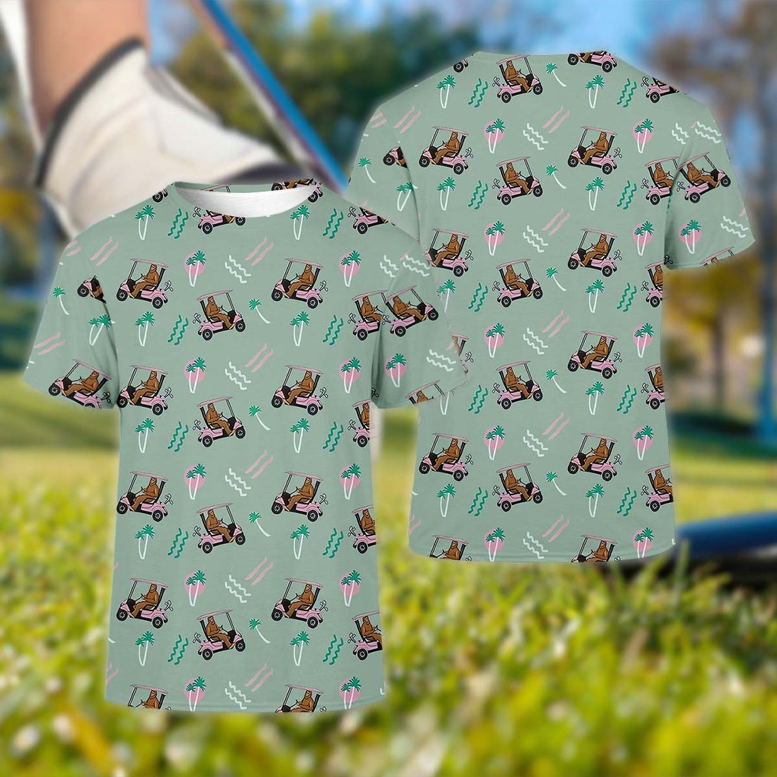 Gorilla Men's Golf Polo Shirt, Funny Golf Shirt, Golf Gifts For Dad