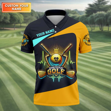 Royal Spirit Custom Golf Polo Shirt, Golfing Apparel, Golf Gift For Men
