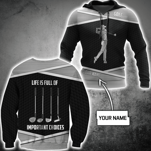 Personalize Name Golf Polo Shirt, Golf Apparel, Golf Gift For Men