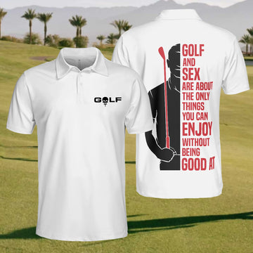 Mens Golf Polo Shirt, Mens Golf Gift, Funny Golf Shirt, Funny Quote Shirt