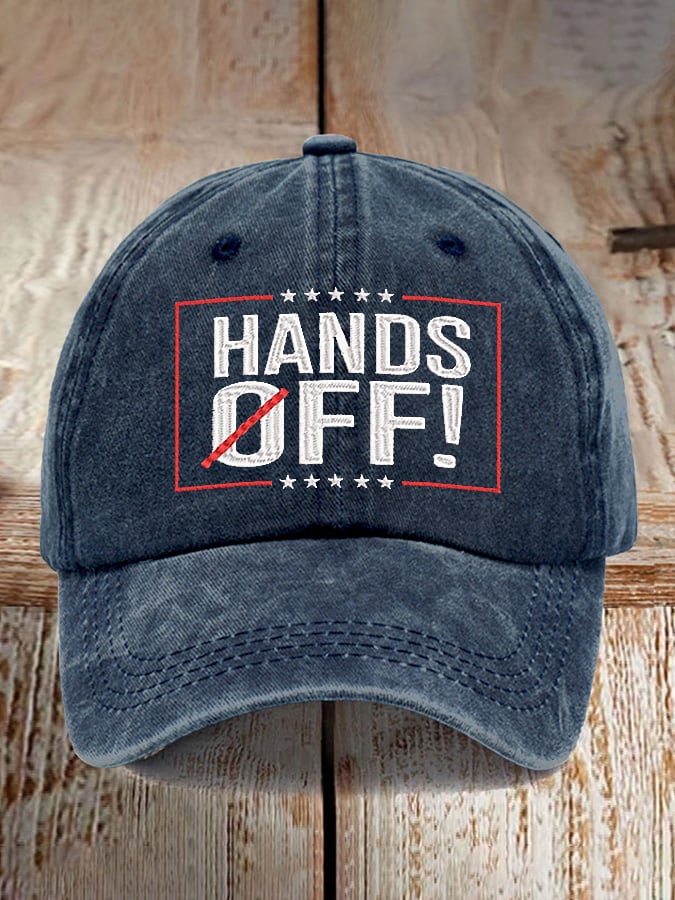 Unisex Hands Off Embroidered Baseball Cap, Funny Gift For Dad