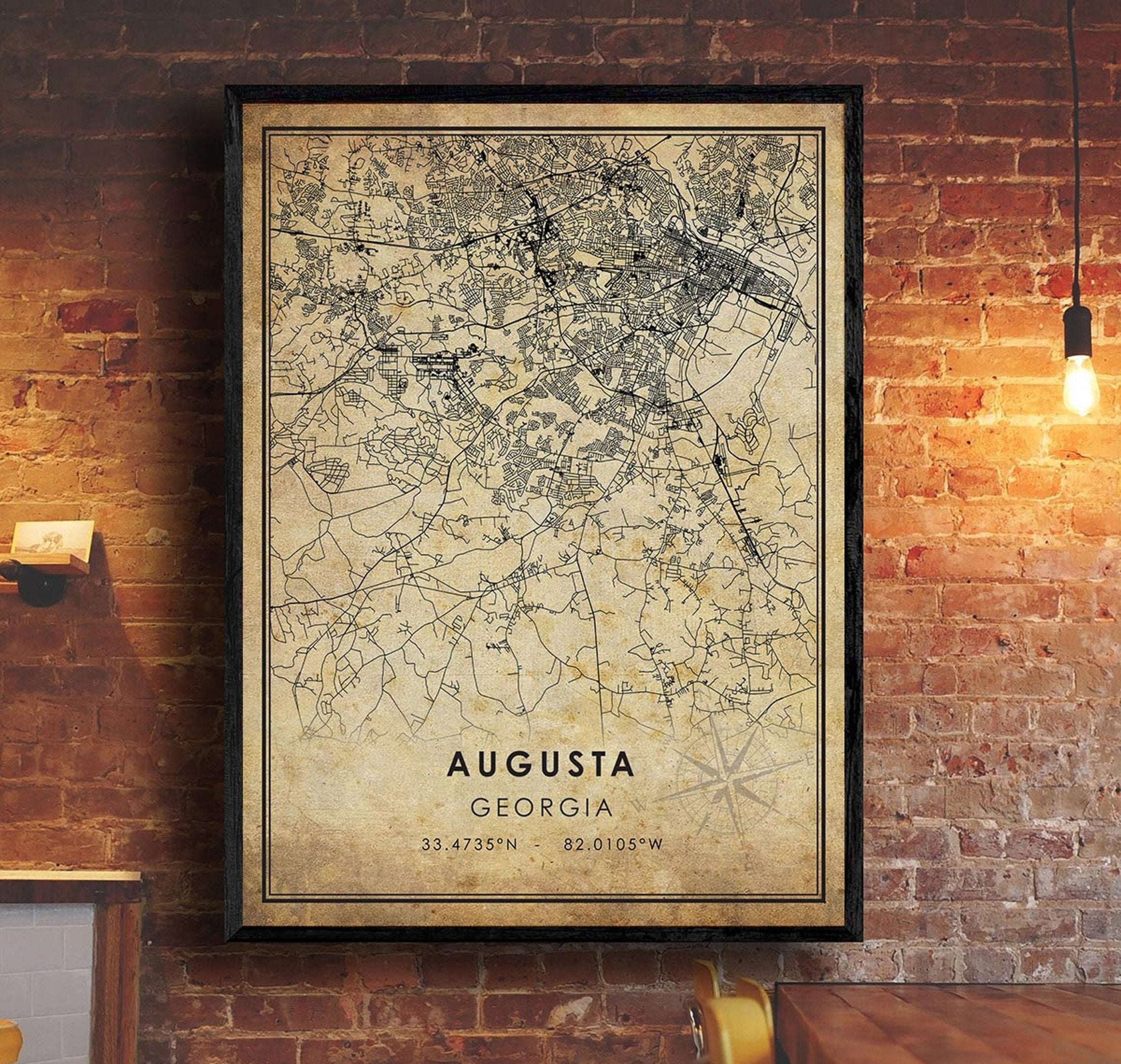 Augusta Vintage Canvas, Augusta Golf Master, Vintage Wall Art, Gifts For Golf Lovers