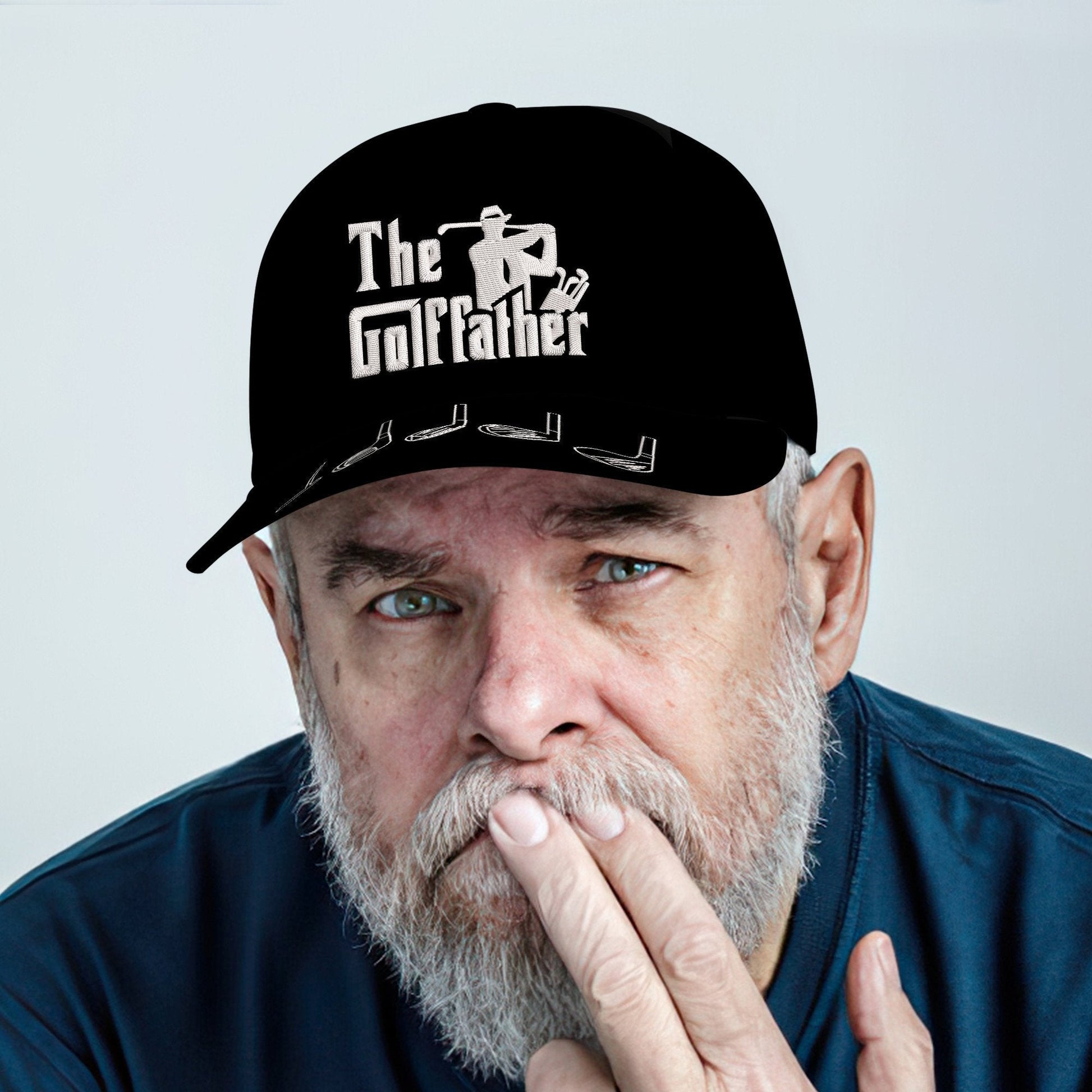 The Golf Father Black Golf Cap, Dad Golf Gift, Dad Cap