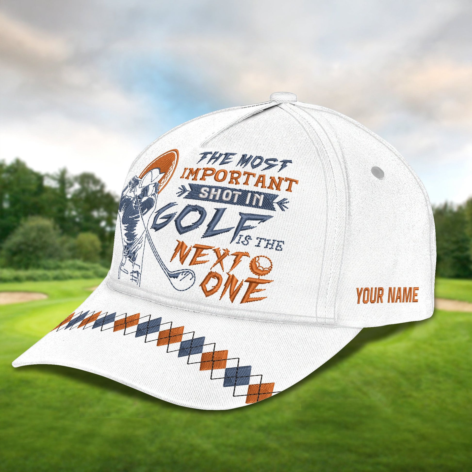 The Most Important Shot In Golf Is The Next One Golf Cap, Dad Golf Gift, Dad Cap