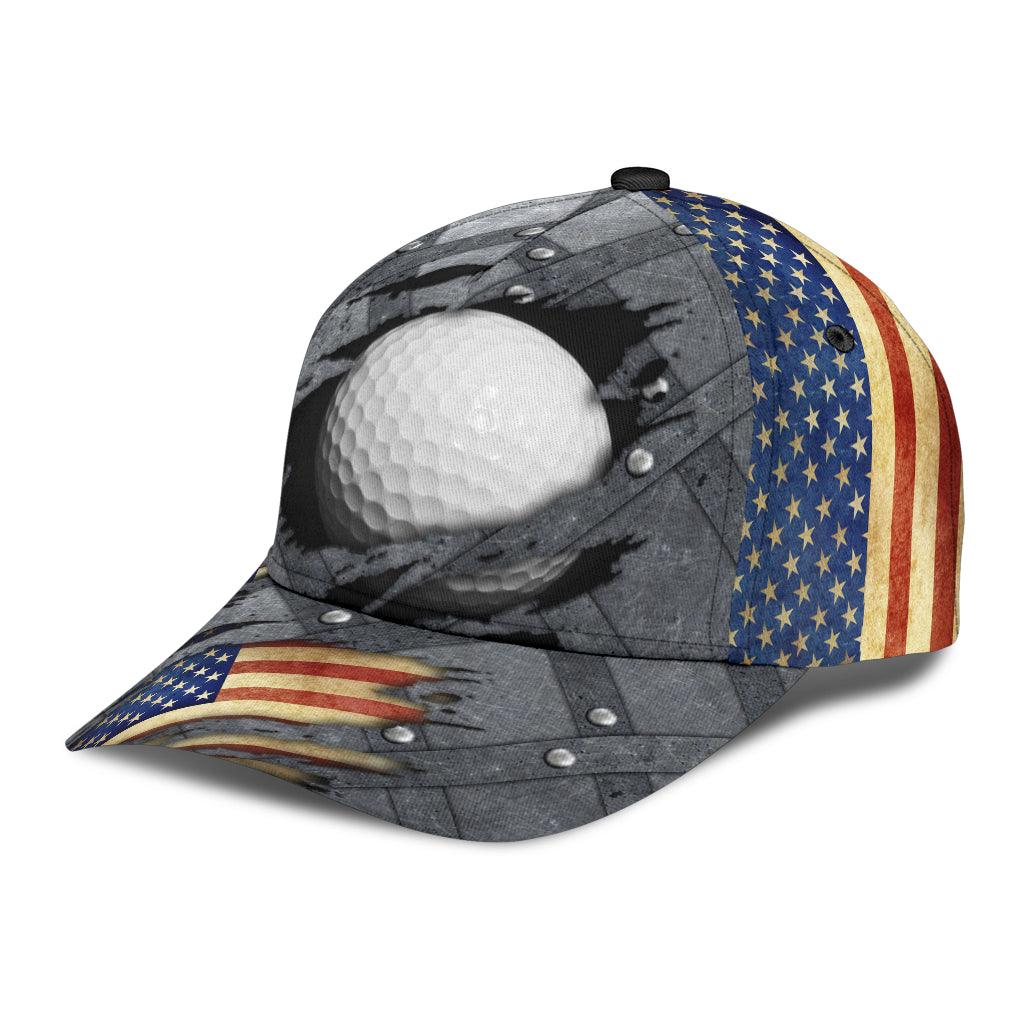 USA Flag Golf Hats Customizable Golf Accessories, Gifts For Golf Players