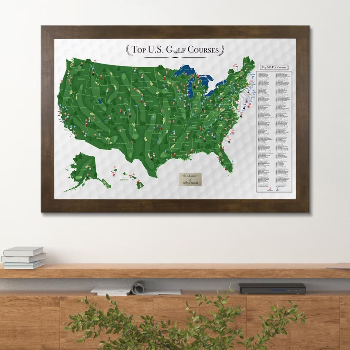 Top Golf Courses In The USA Golf, Canvas Wall Art, Golf Gifts For Men, Gift For Golfers