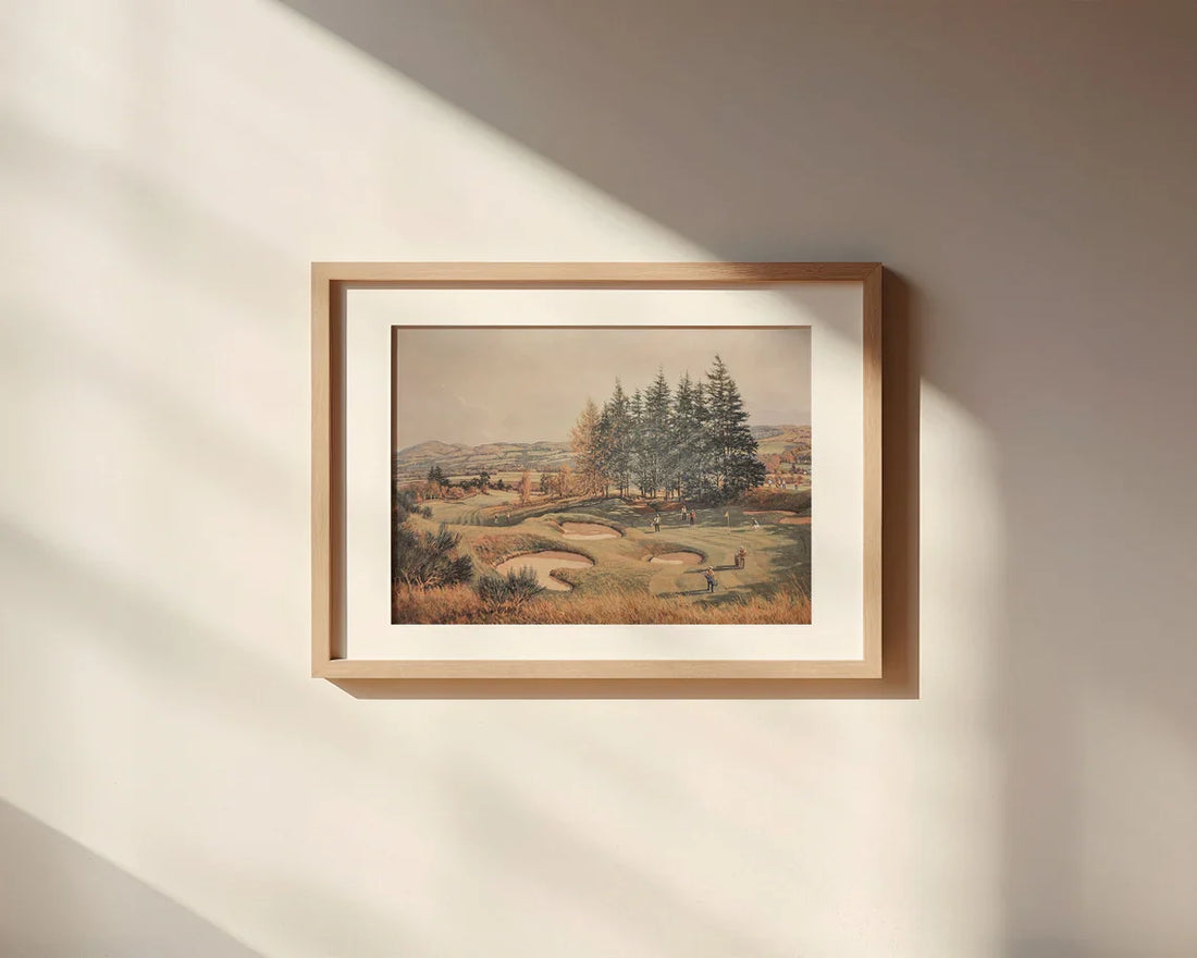 Vintage Golf Art Canvas, Gifts For Golf Lovers, Golf Decor