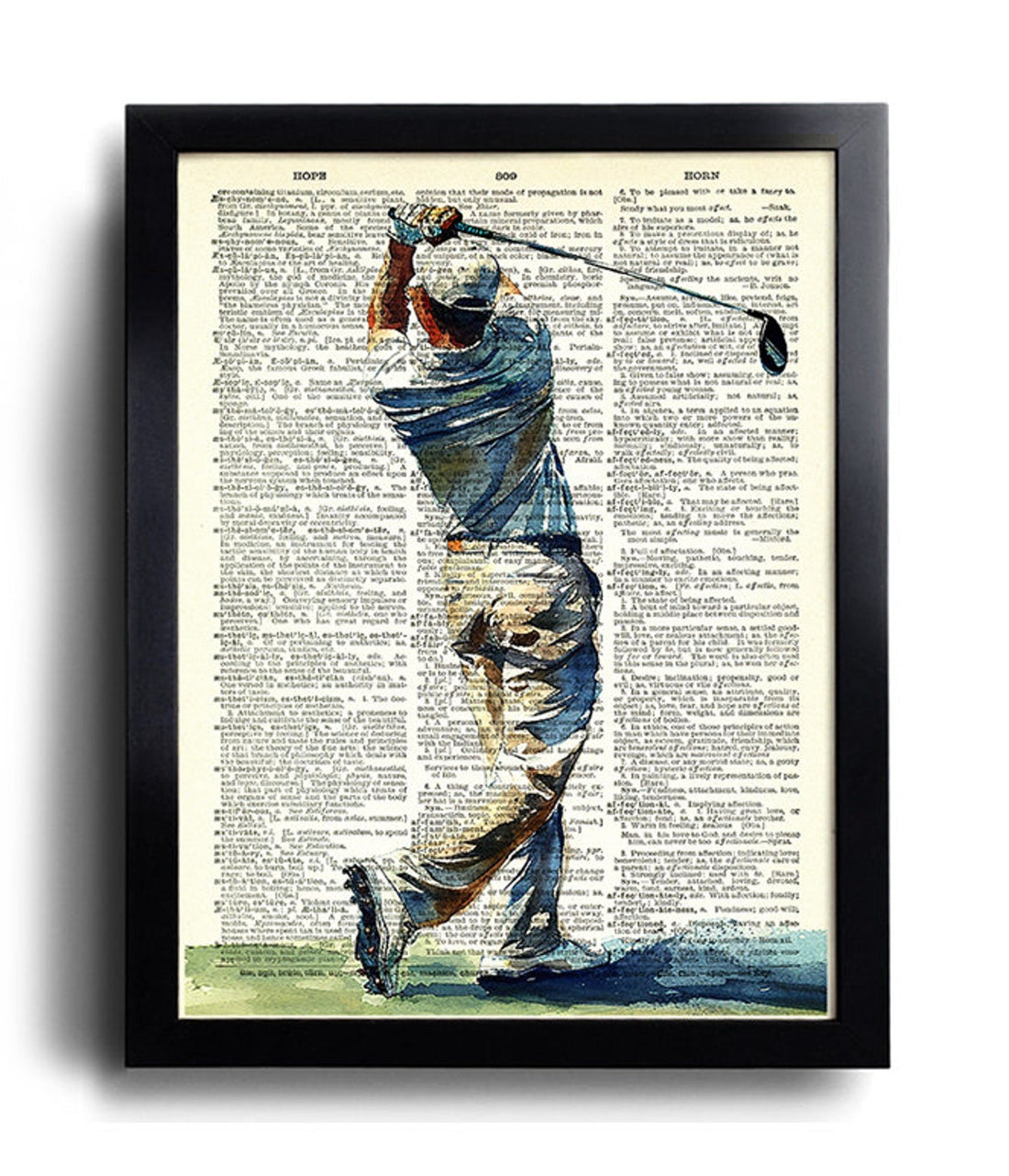 Vintage Golf Canvas, Golf Gift For Men, Golf Decor