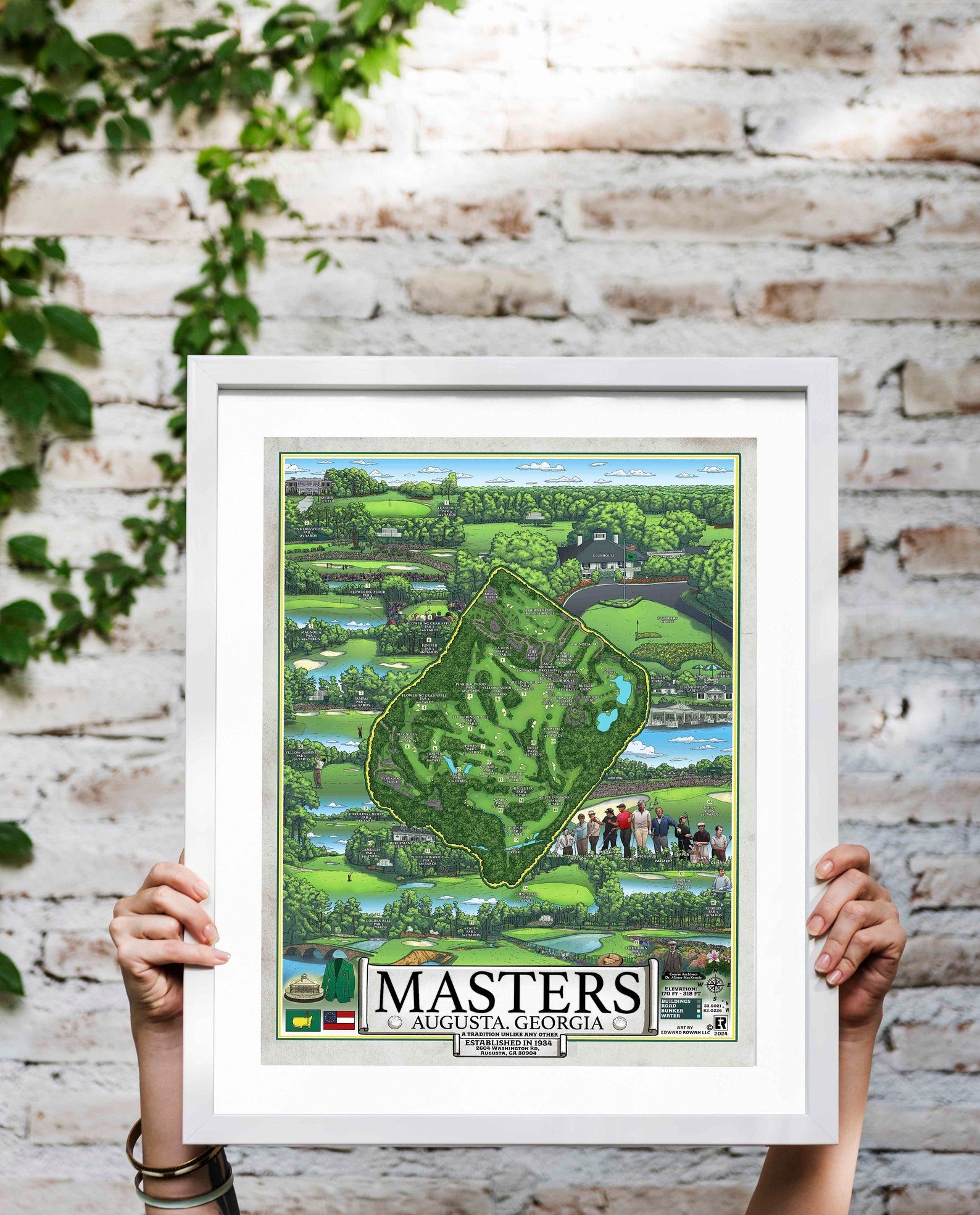 Augusta Golf Master Wall Art, Golf Canvas, Gifts For Golf Lovers, Golf Decor