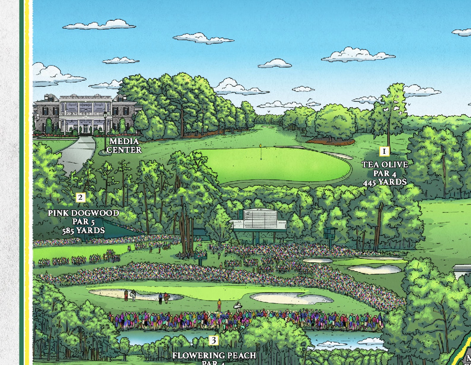 Augusta Golf Master Wall Art, Golf Canvas, Gifts For Golf Lovers, Golf Decor