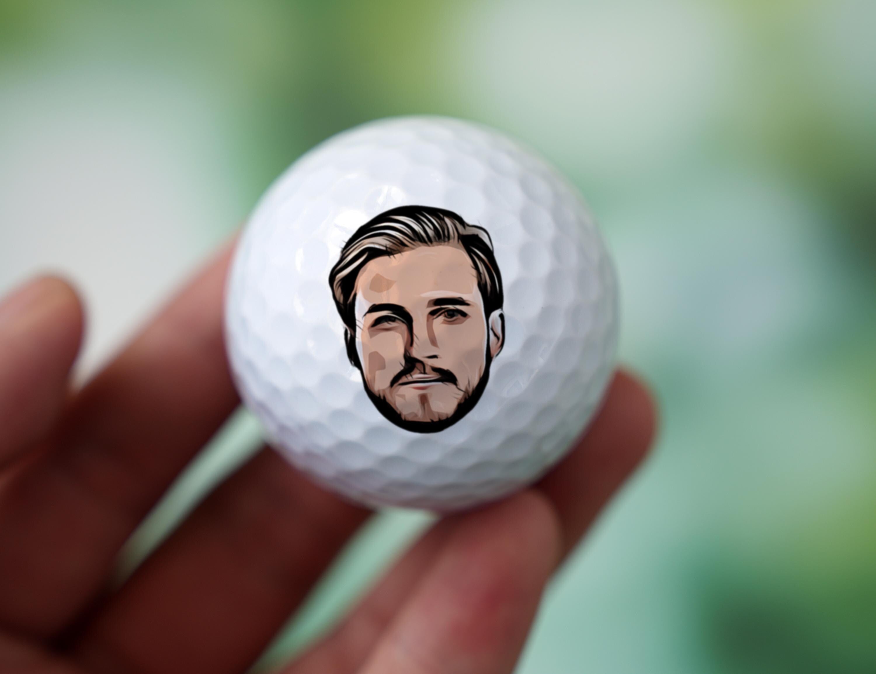 If Found, Return To This Guy Custom Portrait Golf Balls, Funny Golf Balls, Gift For Golfer