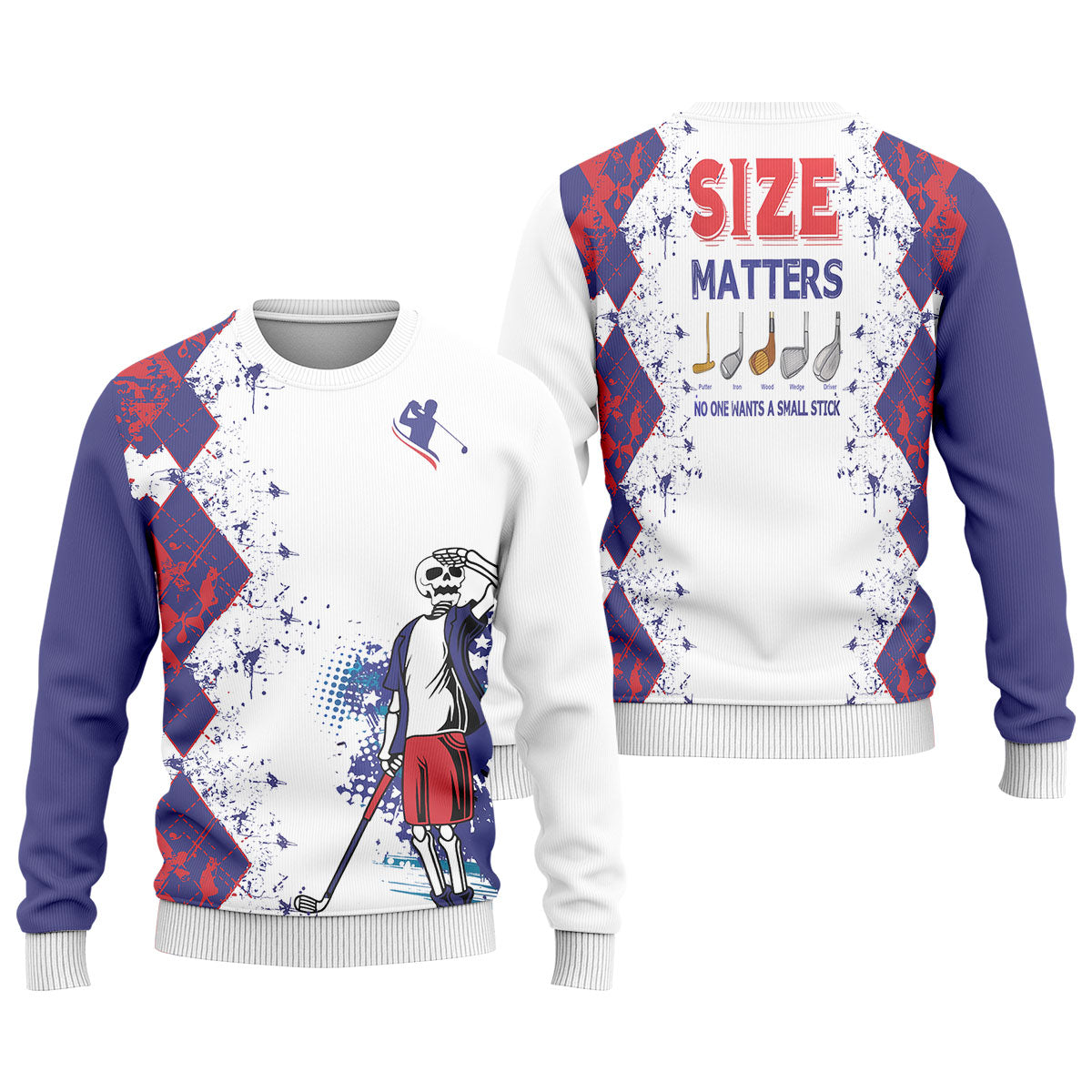 Size Matters No One Wants A Small Stick Mens Golf Polo Shirt, Mens Golf Gift, Funny Golf Shirt