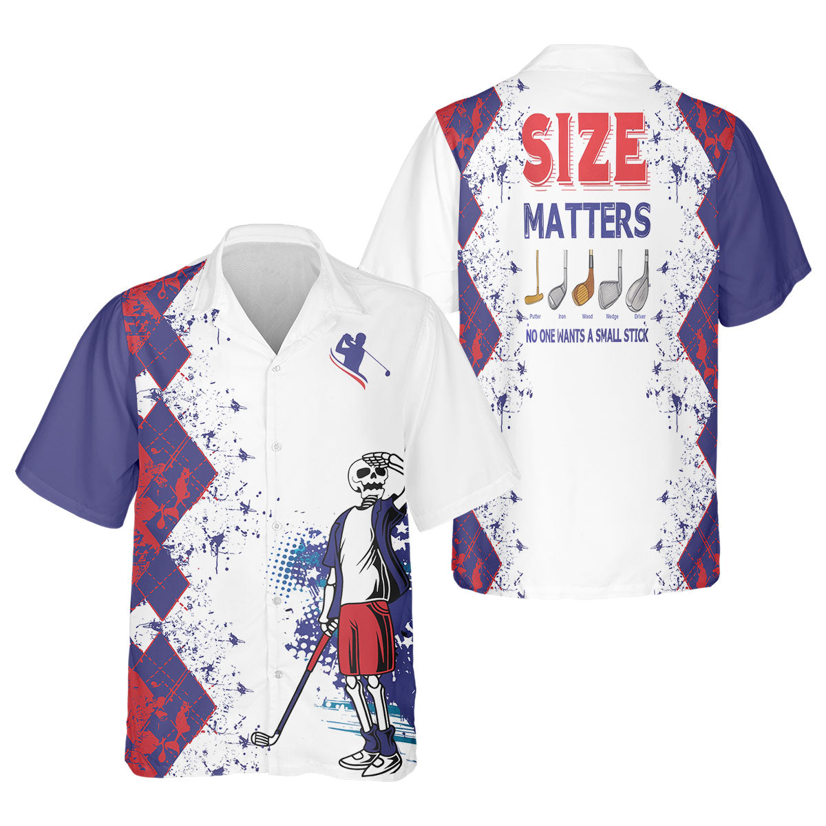 Size Matters No One Wants A Small Stick Mens Golf Polo Shirt, Mens Golf Gift, Funny Golf Shirt