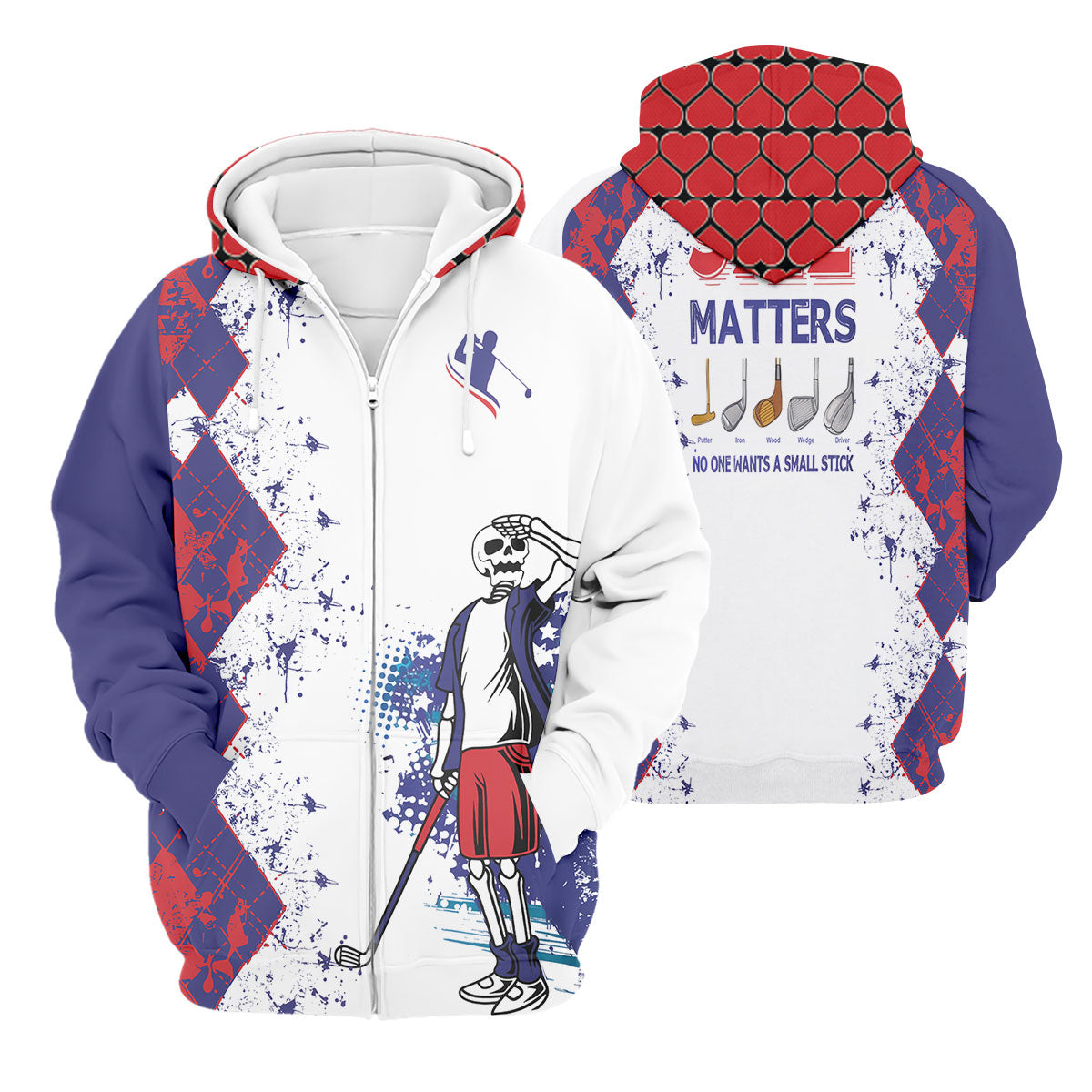 Size Matters No One Wants A Small Stick Mens Golf Polo Shirt, Mens Golf Gift, Funny Golf Shirt