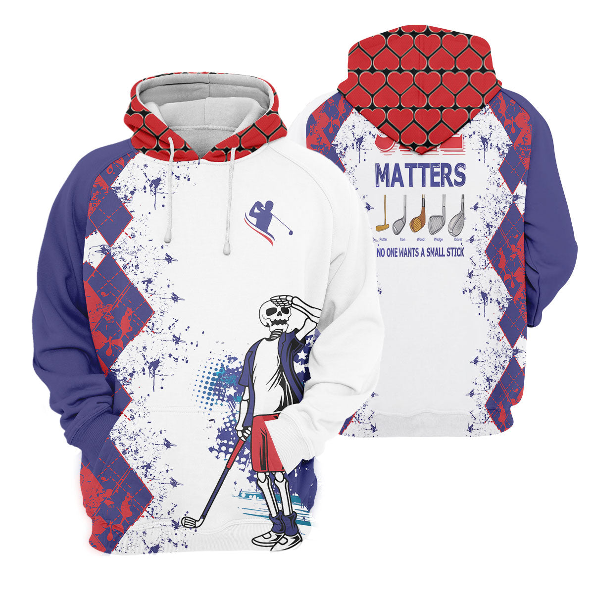 Size Matters No One Wants A Small Stick Mens Golf Polo Shirt, Mens Golf Gift, Funny Golf Shirt