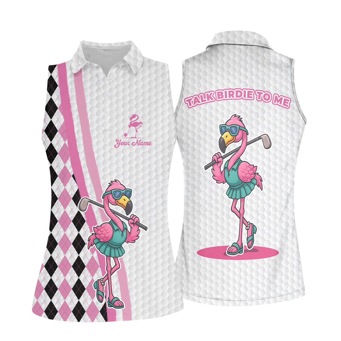 Flamingo Golf Shirt, Argyle Golf Shirt, Ladies Sleeveless Golf Shirts, Ladies Golf Shirts, Matching Golf Shirts