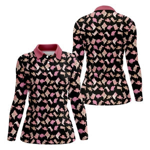 Black Cowgirl Sleeveless Golf Shirts, Western Golf Shirts Women, Custom Ladies Golf Shirt, Funny Golf Shirt