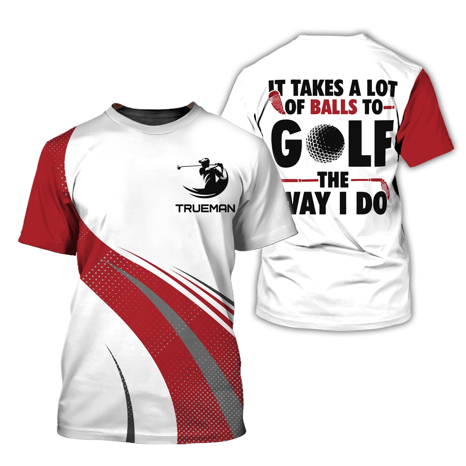 It Take A Lot Of Balls To Golf, Personalized Golf Shirt, Unique Gift For Golfer