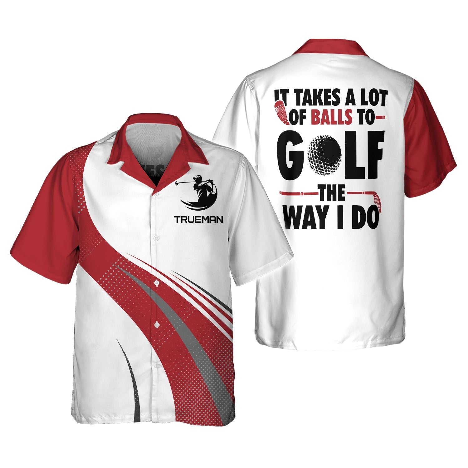 It Take A Lot Of Balls To Golf, Personalized Golf Shirt, Unique Gift For Golfer