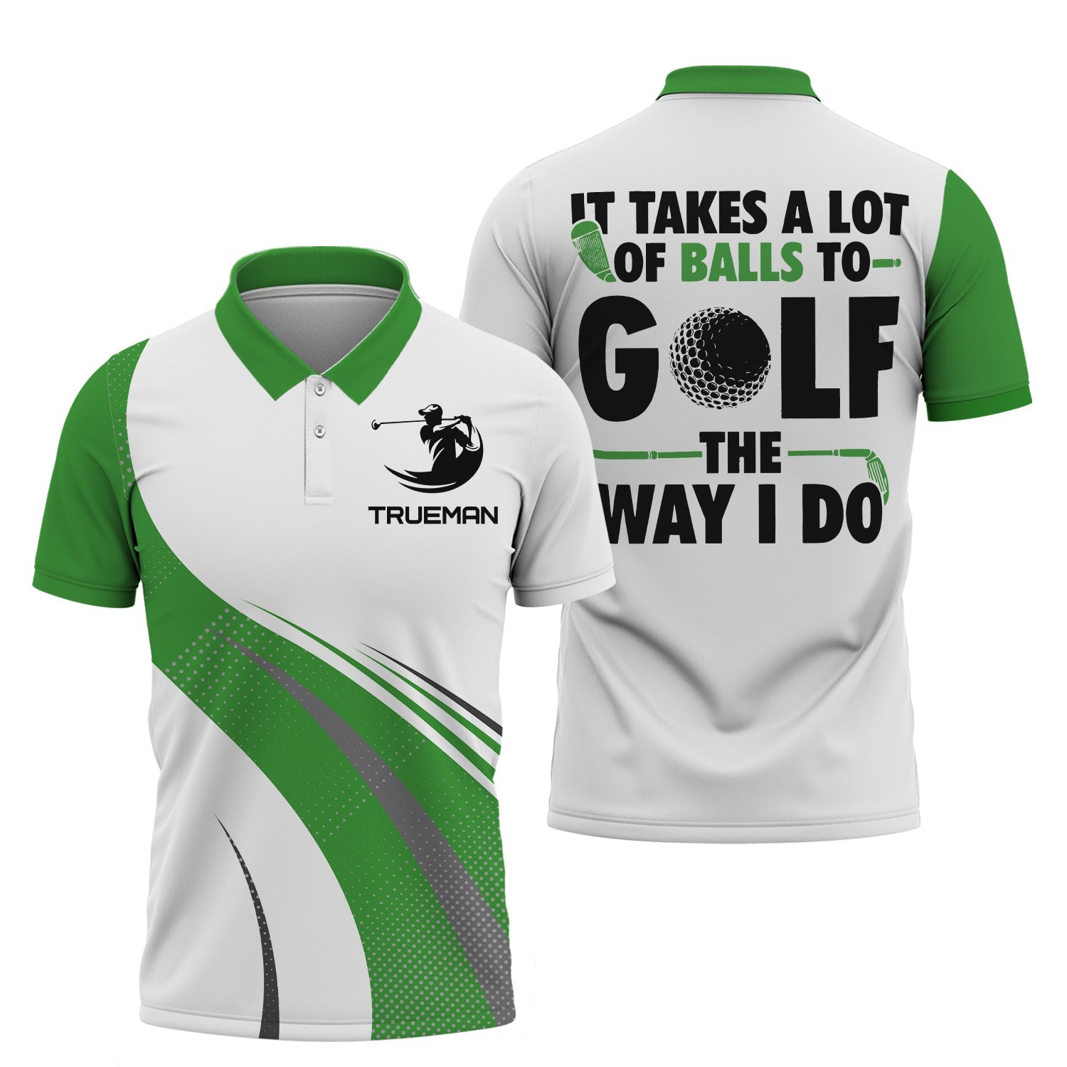 It Take A Lot Of Balls To Golf, Personalized Golf Shirt, Unique Gift For Golfer