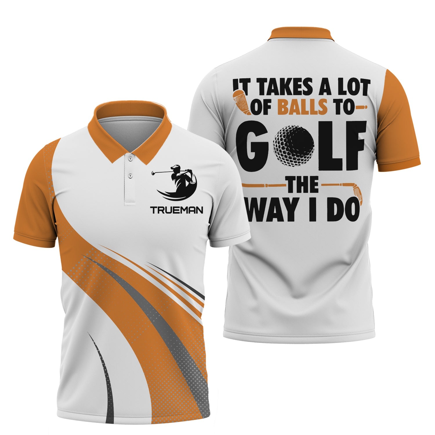 It Take A Lot Of Balls To Golf, Personalized Golf Shirt, Unique Gift For Golfer