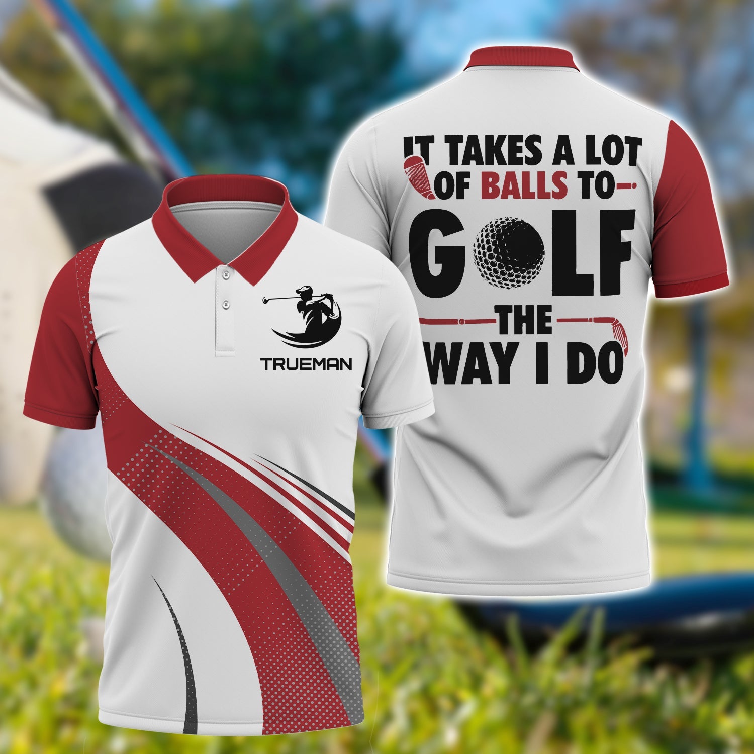 It Take A Lot Of Balls To Golf, Personalized Golf Shirt, Unique Gift For Golfer
