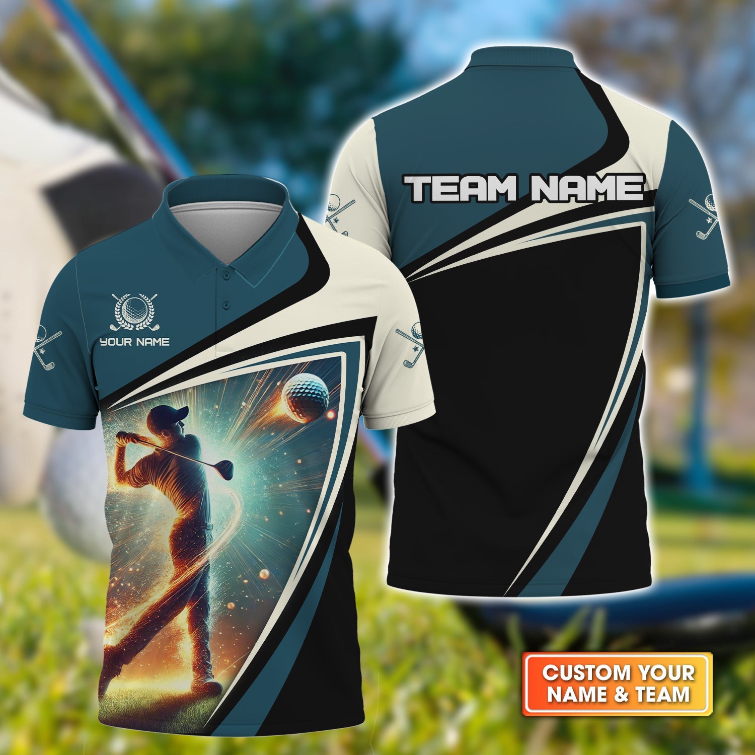 Custom Golf Polo Shirt, Gift For Golfers, Golf Gift For Men