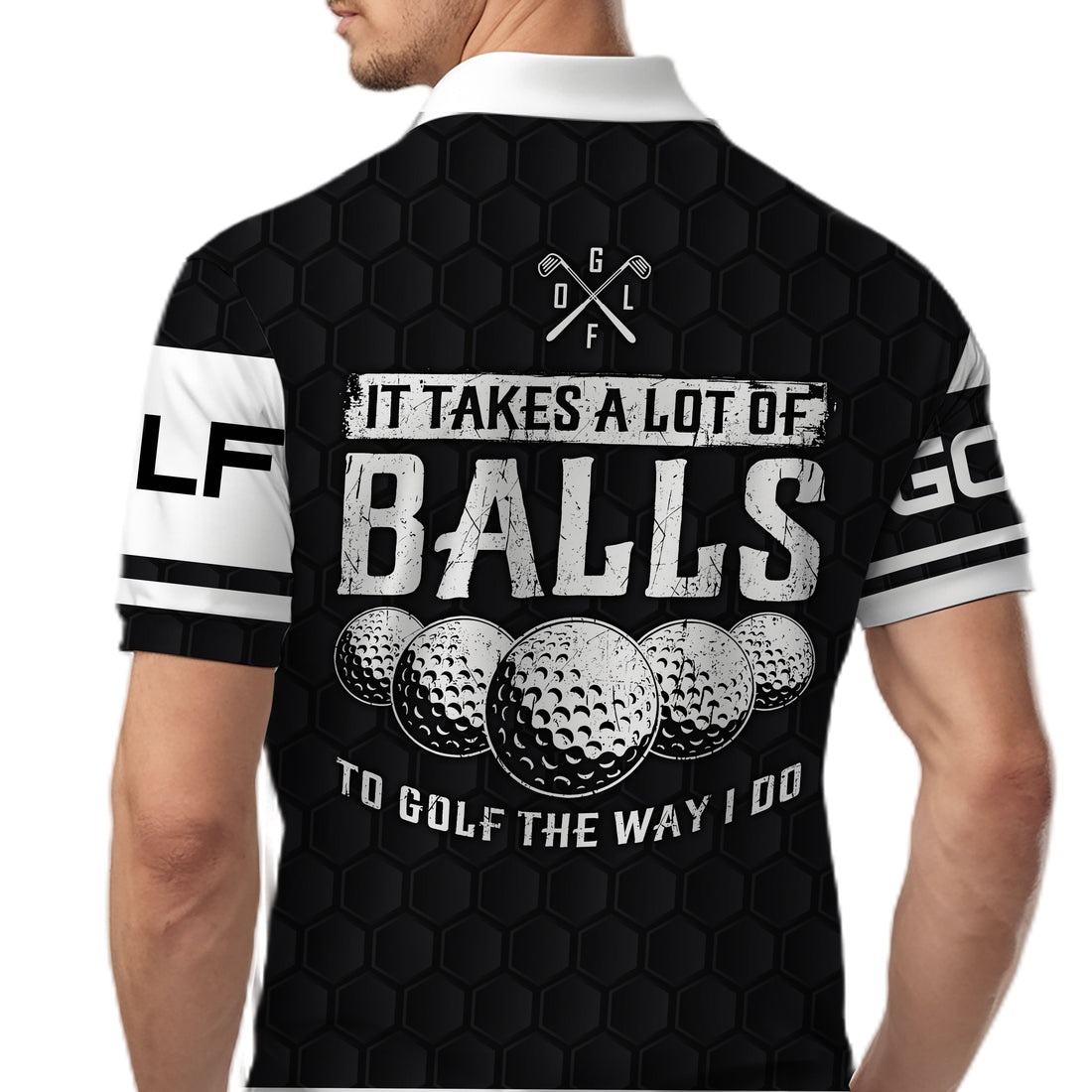 It Takes A Lot Of Ball, Custom Polo Shirt, Perfect Present For Golfers