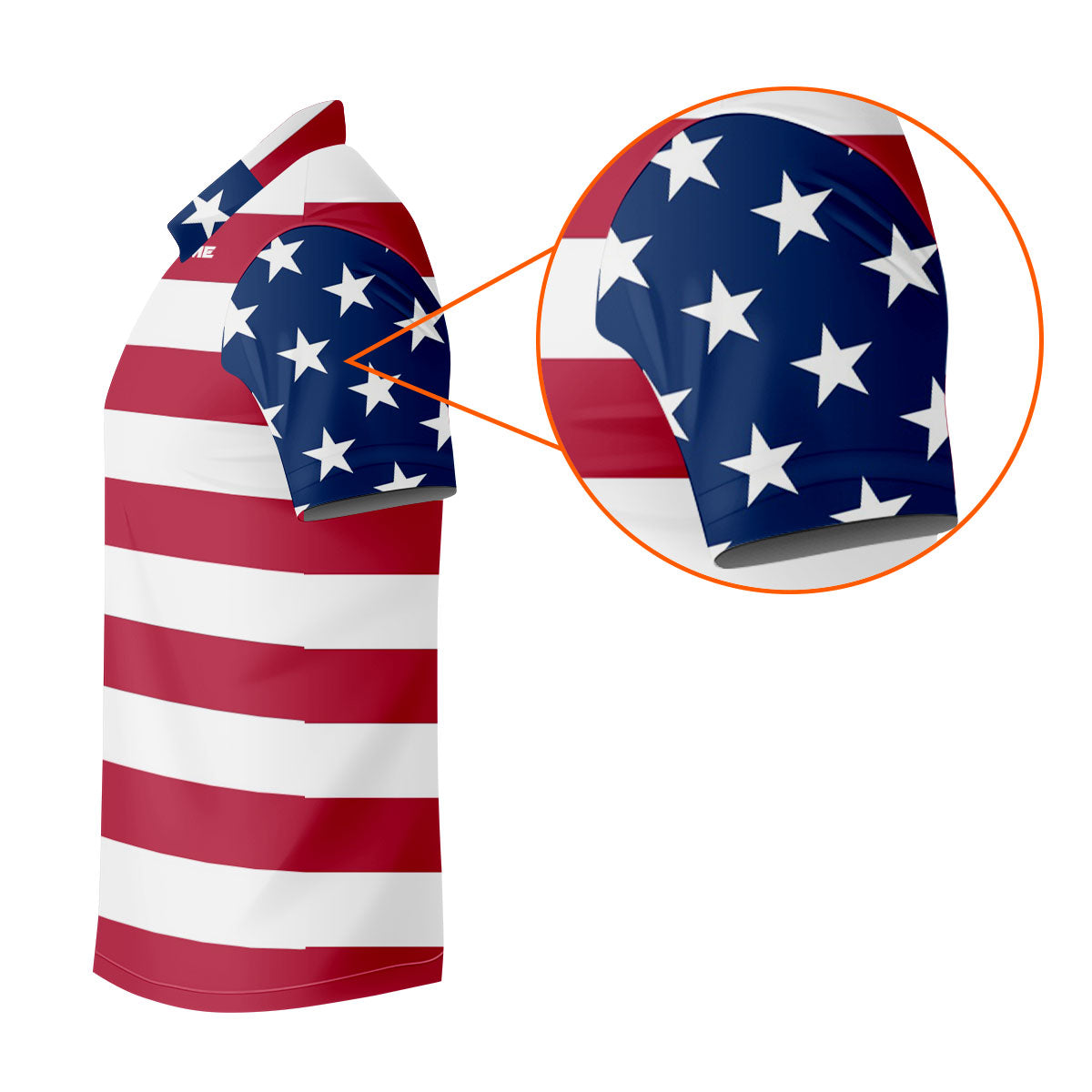 Custom Flag Golf Shirt, Golfing Apparel, Patriotic Golf Shirts, Mens Golf Gift