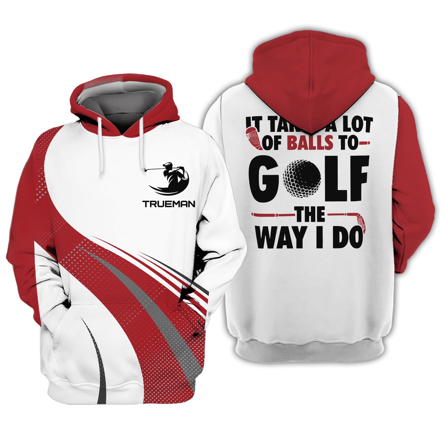 It Take A Lot Of Balls To Golf, Personalized Golf Shirt, Unique Gift For Golfer
