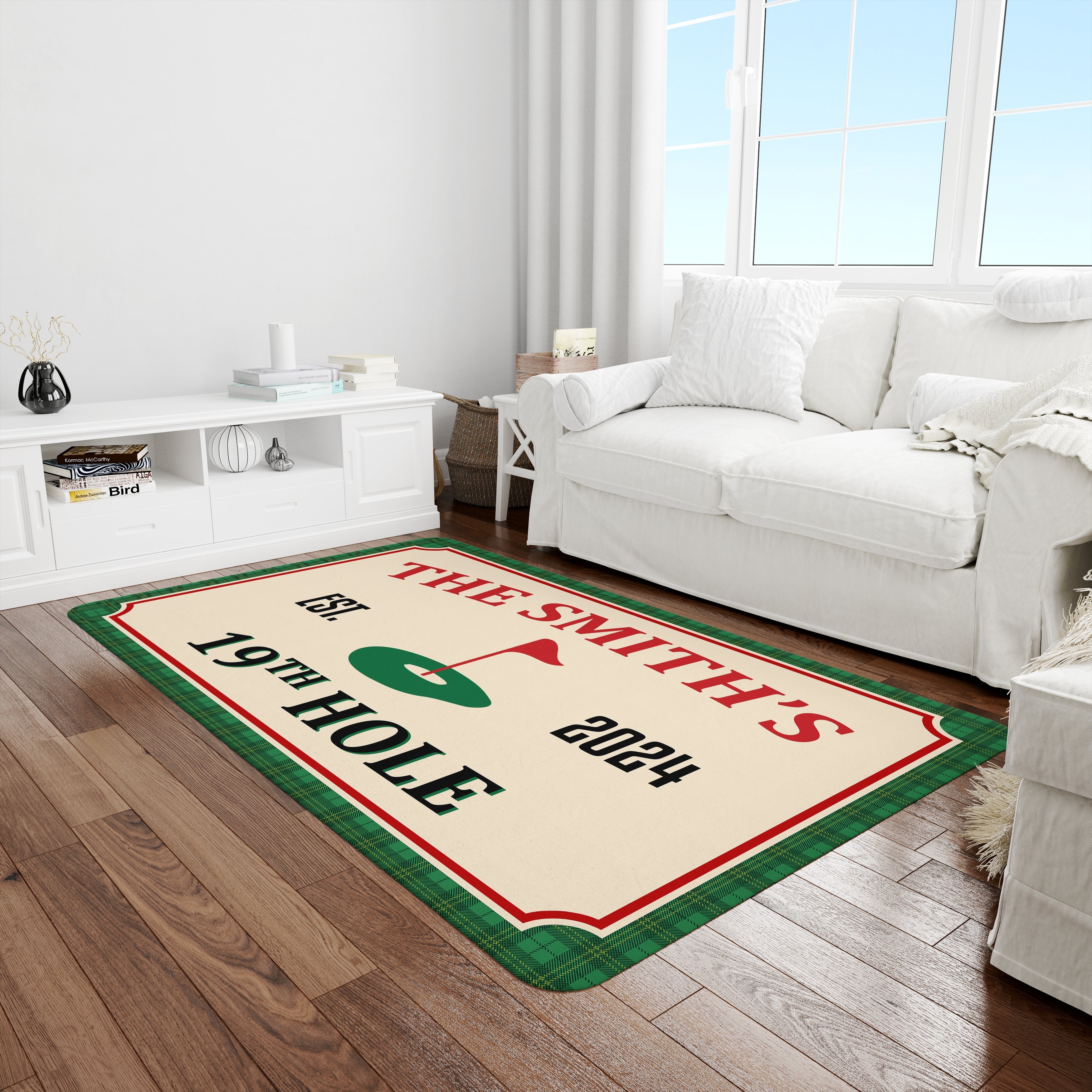 Golf 19th Hole Custom Golf Rug, Golfing Area Rug, Gift For Golfer, Home Decor