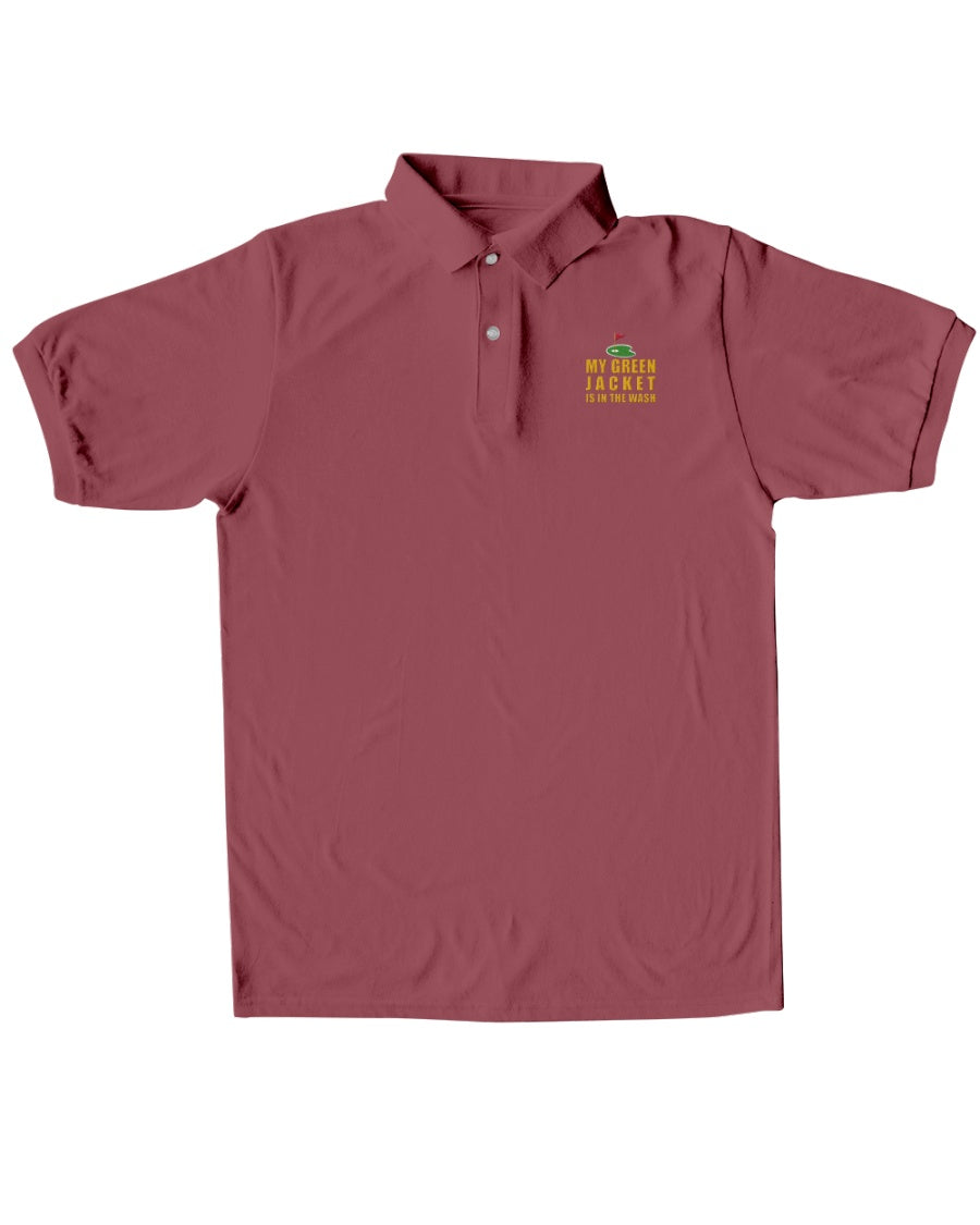 My Green Jacket Is In The Wash Men's Golf Polo Shirt, Golf Gifts For Men