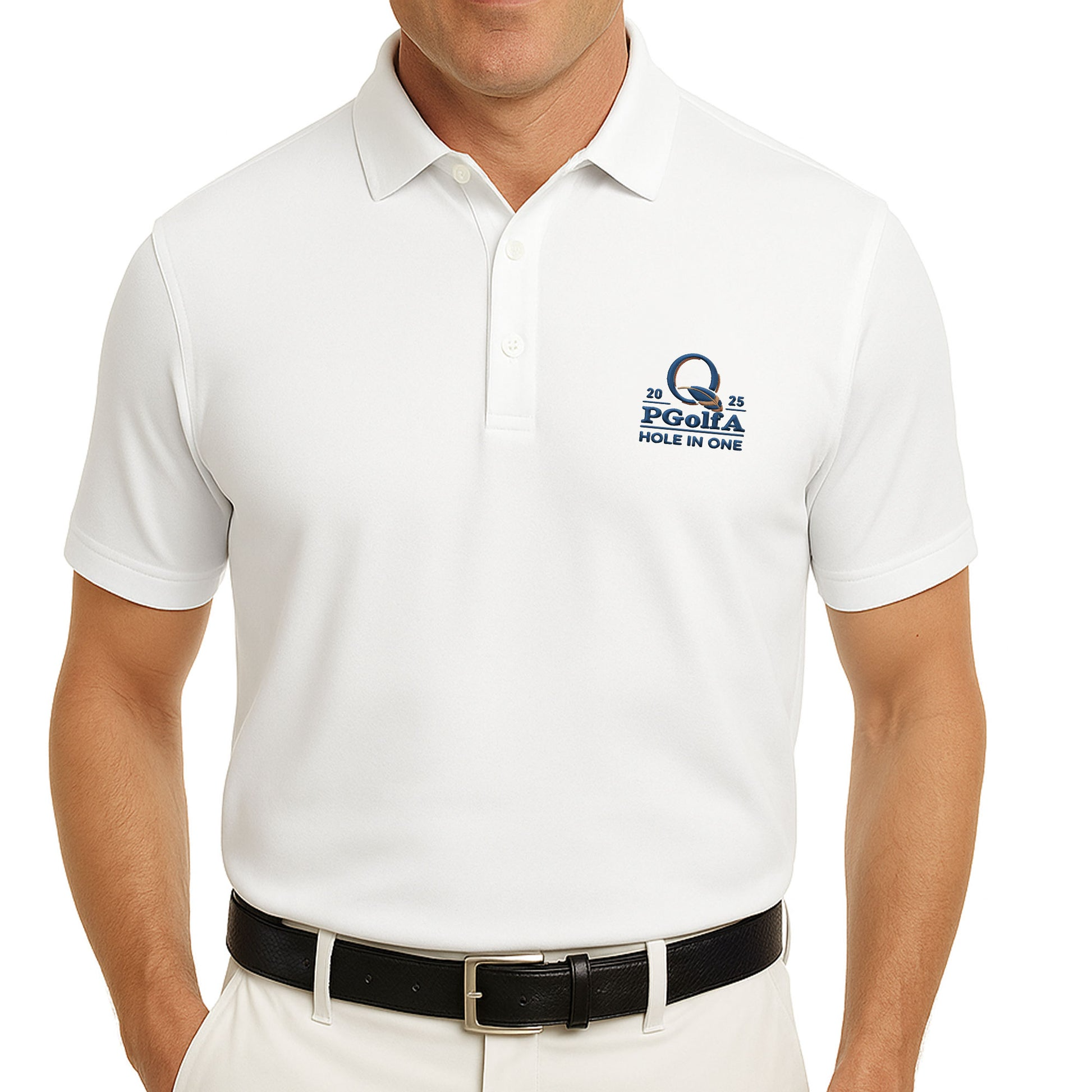 2025 PGolfA Hole In One Embroidery Polo Shirt, Funny Golf Shirt, Christmas Golf Gift