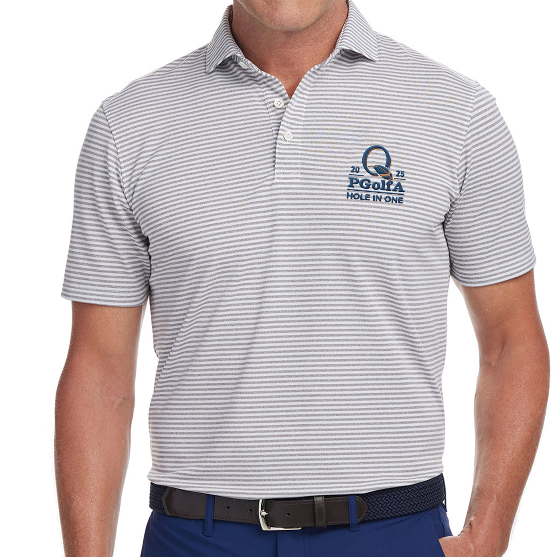 2025 PGolfA Hole In One Embroidery Polo Shirt, Funny Golf Shirt, Christmas Golf Gift